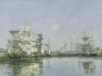 Le Bassin à Deauville, vers 1880-85