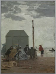 La Plage de Deauville, 1864