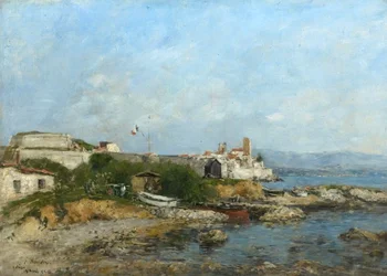 Les fortifications à Antibes, France, 1893