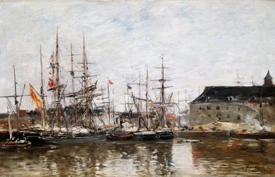 Trois-Mâts à Quai, Anvers, 1871