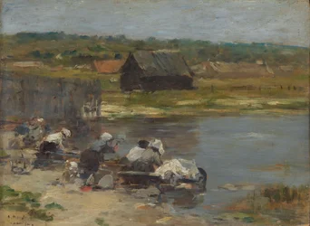 Lavandières au bord de l