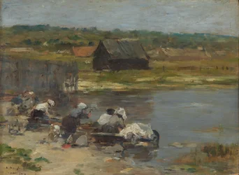 Les lavandières au bord de l