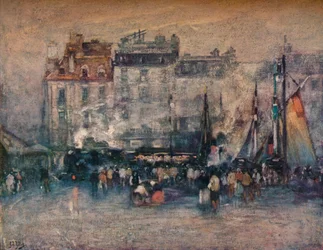 Le Départ du Train de Marine, vers 1907