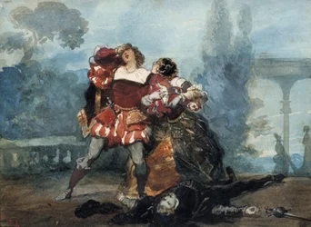 Illustration pour la pièce Les Caprices de Marianne, 1851