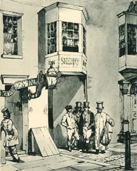 Auberge et bureau de poste, 1830, 1943