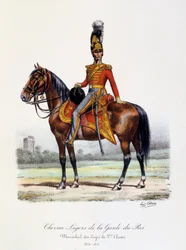 Chevau-Légers de la Garde du Roi, Maréchal-des-Logis de 1ère Classe, 1814-15