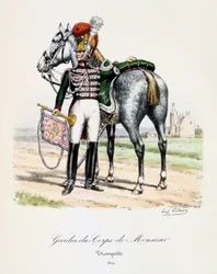 Gardes-du-Corps de Monsieur, Trompette, 1820