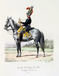 Gardes-du-Corps de Roi, Trompette petite tenue, 1815