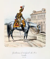Gendarmes de la Garde du Roi, Trompette, 1814-15