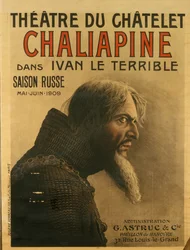 Affiche pour la Saison Russe au Théâtre du Châtelet, 1909
