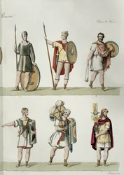 Soldats Romains, détail de la planche 2, classe 5 de la Partie I de L