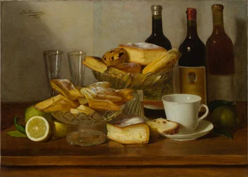 Nature morte avec bouteille