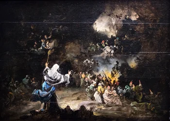 Le sabbat, vers 1865 (huile sur bois)