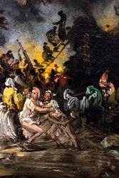 Le sabbat, vers 1865 (huile sur bois)