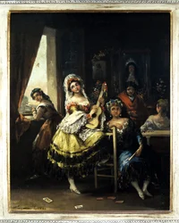 Maja à la guitare