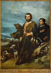 Le chasseur (peinture sur toile)