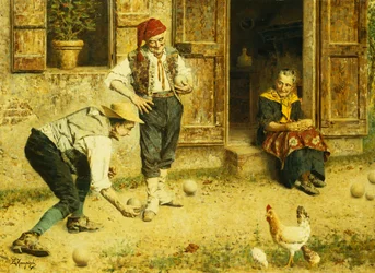 Une partie de bocce