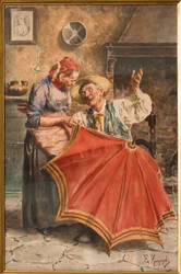 Intérieur avec deux personnes