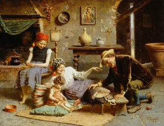 La dinde affamée