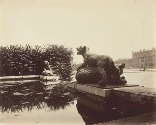 Versailles, Fontaine du Point du Jour, Tigre terrassant un ours par Houzeau, 1903