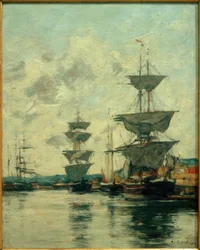 Bassin du port de Deauville