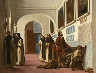 Christophe Colomb et son fils à La Rábida