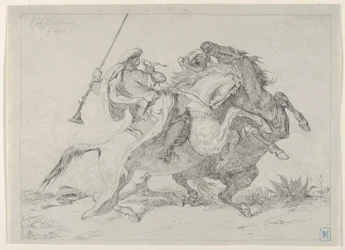Collision de cavaliers maures, 1834.