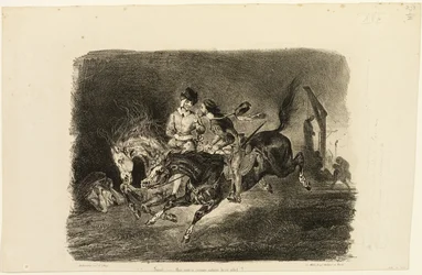 Faust et Méphistophélès au galop dans la nuit du sabbat des sorcières