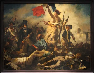 French: Le 28 juillet 1830. La Liberté guidant le peuple Liberty Leading the People