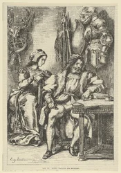 Goetz von Berlichingen écrivant ses mémoires, après 1845