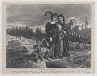 Hamlet contemplant le crâne de Yorick