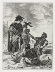 Hamlet et Horatio avec les fossoyeurs