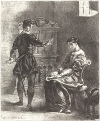 Hamlet et Ophélie (Acte III, Scène I)