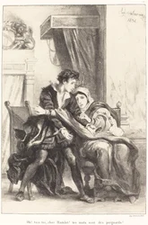 Hamlet et la Reine Acte III, Scène IV, 1834