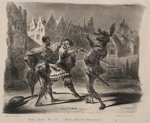 Illustrations pour Faust : Duel de Faust et de Valentin