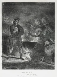 Macbeth consultant les sorcières