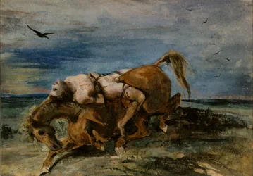 Mazeppa sur le cheval mourant, 1824
