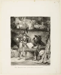 Méphistophélès Apparaissant à Faust