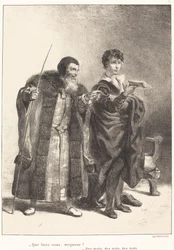 Polonius et Hamlet Acte II, Scène II