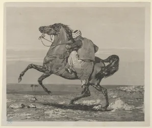 Turc montant son cheval, 1824