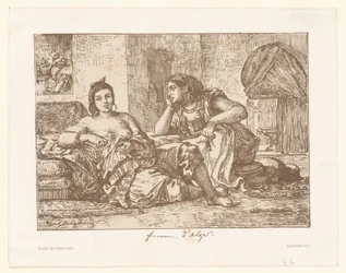 Deux femmes algériennes assises