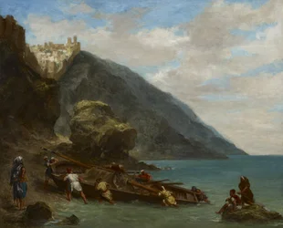 Vue de Tanger depuis le bord de mer