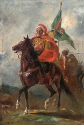 Un chef orientaliste à cheval, 1863