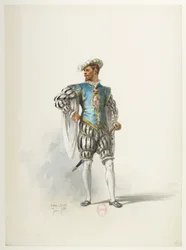 Btv1b84558104 16 - Saint-Saëns - Henry VIII - Maquettes de costumes - Lacoste - 16e Costume