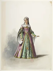Btv1b84558104 19 - Saint-Saëns - Henry VIII - Maquettes de costumes - Lacoste - 19e Costume
