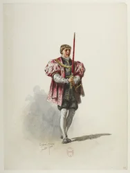 Btv1b84558104 31 - Saint-Saëns - Henry VIII - Maquettes de costumes - Lacoste - 31st Costume