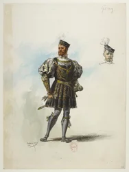Btv1b84558104 58 - Saint-Saëns - Henry VIII - Maquettes de costumes - Lacoste - 58ème Don Gomez de Feria