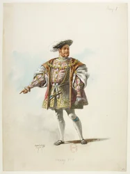 Btv1b84558104 60 - Saint-Saëns - Henry VIII - Maquettes de costumes - Lacoste - 60. Henri VIII