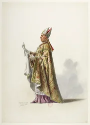 Saint-Saëns - Henry VIII - Maquettes de costumes - Lacoste - 8. Costume