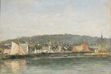 Le port de Trouville le matin